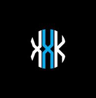 xxk lettera logo astratto creativo design. xxk unico design vettore