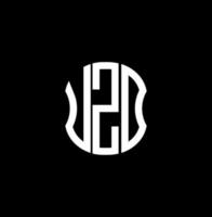 uzd lettera logo astratto creativo design. uzd unico design vettore