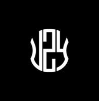 uzy lettera logo astratto creativo design. uzy unico design vettore