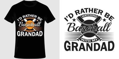 design t-shirt da baseball. vettore
