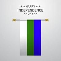 komi indipendenza giorno sospeso bandiera sfondo vettore