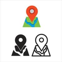 carta geografica icona. vettore design per siti web e app.