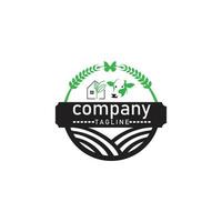 caw azienda agricola cartello logo design. vettore