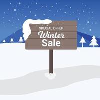 inverno vendita speciale offrire bacground design concetto. vettore
