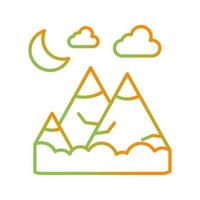 icone vettoriali montagne mountains
