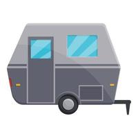 camper automobile icona, cartone animato stile vettore