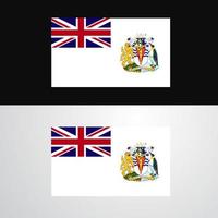 Britannico antartico territorio bandiera bandiera design vettore