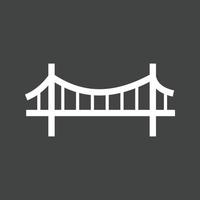 icona glifo del ponte invertito vettore