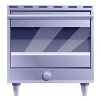 bicchiere convezione forno icona, cartone animato stile vettore