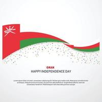 Oman contento indipendenza giorno sfondo vettore