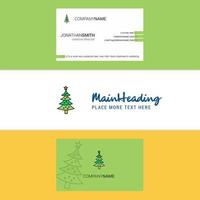 bellissimo Natale calendario logo e attività commerciale carta verticale design vettore