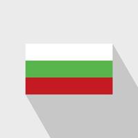 Bulgaria bandiera lungo ombra design vettore
