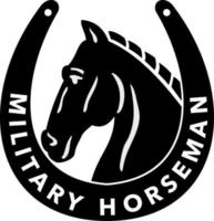 militare cavaliere identificazione distintivo di il unito stati esercito distintivo isolato vettore