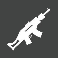 icona del glifo della pistola invertita vettore