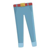 jeans donazione icona, cartone animato stile vettore