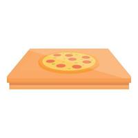 forno Pizza icona, cartone animato stile vettore