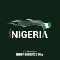 Nigeria indipendenza giorno design vettore