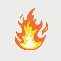 ardente fiamme logo. caldo fiammeggiante elemento. vettore illustrazione