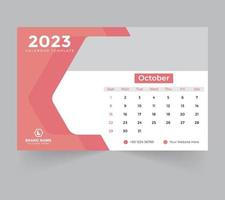 scrivania calendario modello per nuovo anno 2023 vettore