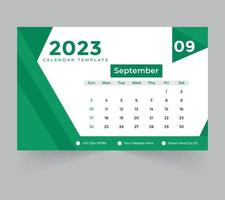 scrivania calendario modello per nuovo anno 2023 vettore