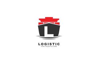 l logo logistica per il branding azienda. spedizione modello vettore illustrazione per il tuo marca.