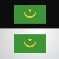 mauritania bandiera bandiera design vettore