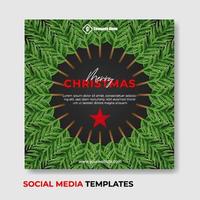 allegro Natale sociale media inviare con Natale tema decorazioni adatto per il tuo attività commerciale esigenze e simile temi vettore