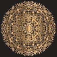 modello di sfondo di disegno di mandala ornamentale di lusso vettore