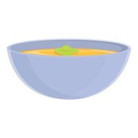 Turco verdura la minestra icona, cartone animato stile vettore