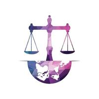 legge equilibrio e procuratore monogramma logo design. equilibrio logo design relazionato per avvocato, legge azienda o avvocati. vettore