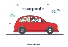 carpool vettoriale