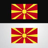 macedonia bandiera bandiera design vettore