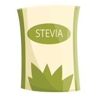 eco Stevia imballare icona cartone animato vettore. vegano cibo vettore