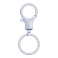 cucire clip icona, cartone animato stile vettore