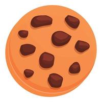 cioccolato biscotto icona cartone animato vettore. cacao pezzo vettore