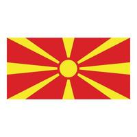 macedonia icona cartone animato vettore. il giro carta geografica vettore