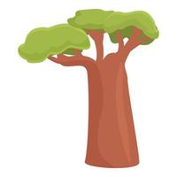 africano albero icona cartone animato vettore. persona arte vettore