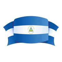 Nicaragua America nazione icona cartone animato vettore. indipendenza bandiera vettore