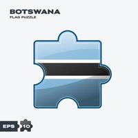 Botswana bandiera puzzle vettore
