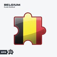 Belgio bandiera puzzle vettore