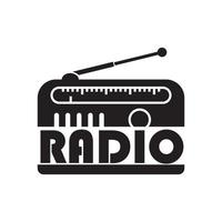 Radio logo modello vettore icona illustrazione