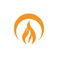 fuoco icona logo vettore design