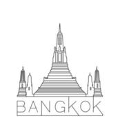 vettore illustrazione di bangkok