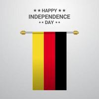 Germania indipendenza giorno sospeso bandiera sfondo vettore