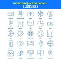 attività commerciale icone Futuro blu 25 icona imballare vettore