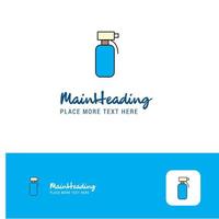 creativo acqua doccia logo design piatto colore logo posto per tagline vettore illustrazione