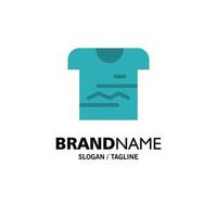 camicia maglietta stoffa uniforme attività commerciale logo modello piatto colore vettore