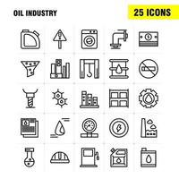 olio industria linea icona imballare per progettisti e sviluppatori icone di peso scala ponderazione bacino fabbrica industria sollevatore produzione vettore