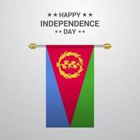 eritrea indipendenza giorno sospeso bandiera sfondo vettore