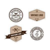 Vintage ▾ distintivo etichette etichetta vettore Immagine